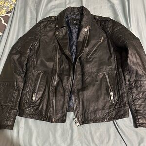 Black Military Field Jacket Asymmetrical Design